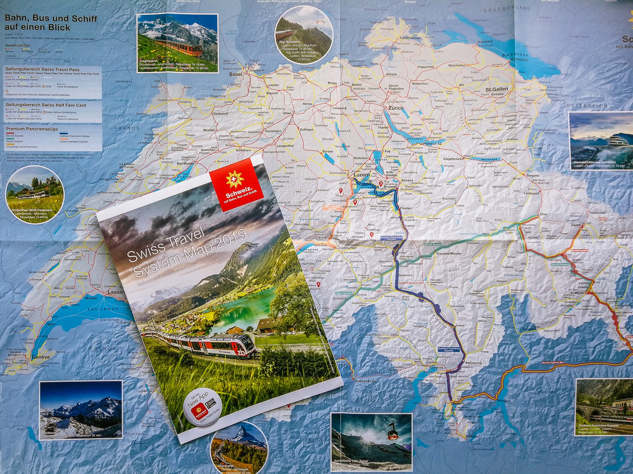Swiss Travel Pass Map