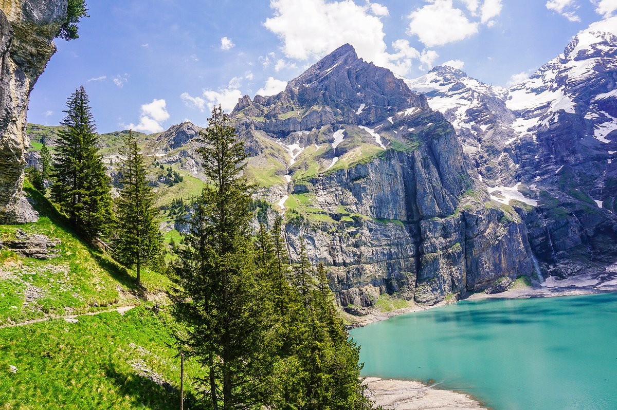 Heuberg - a stunning viewpoint high above Lake Oeschinesee - Our Swiss ...